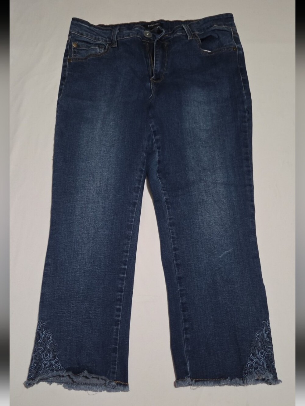Relativity Women's size 12 denim capri jeans #12